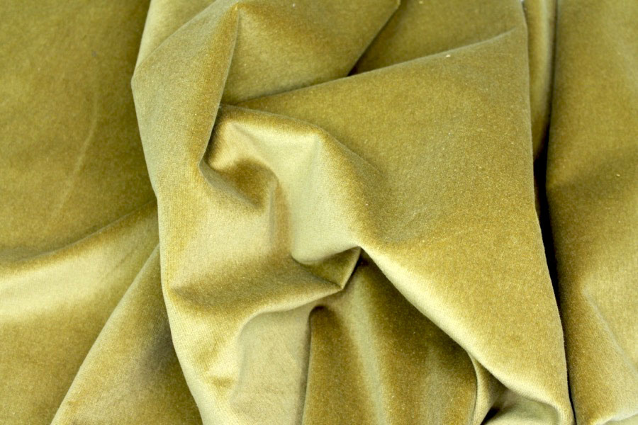 Heavy Cotton Velvet - Chartreuse fabric, image 5 of 7