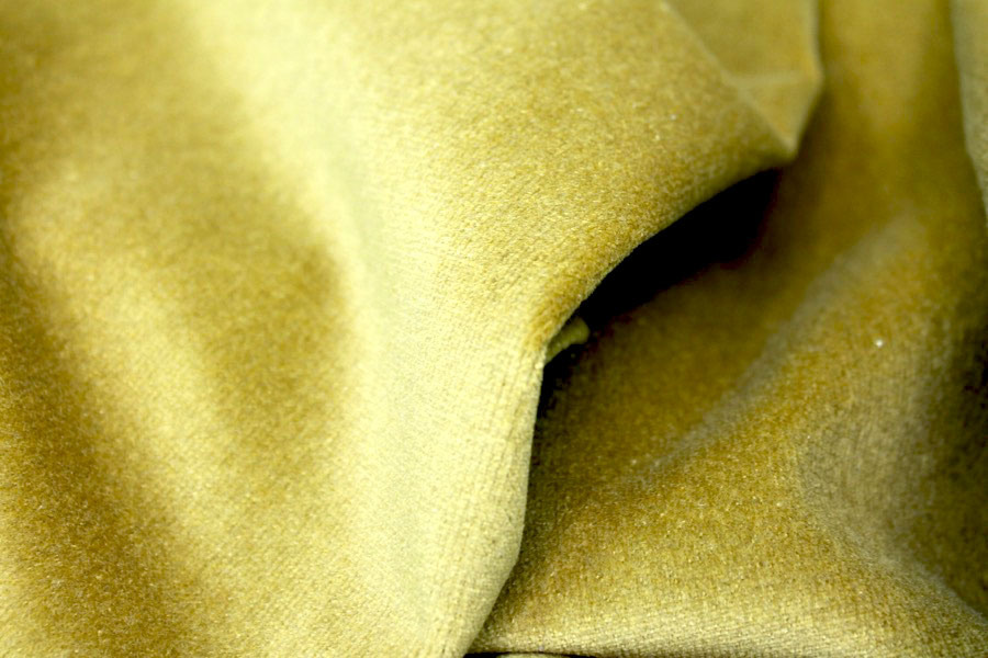 Heavy Cotton Velvet - Chartreuse fabric, image 3 of 7