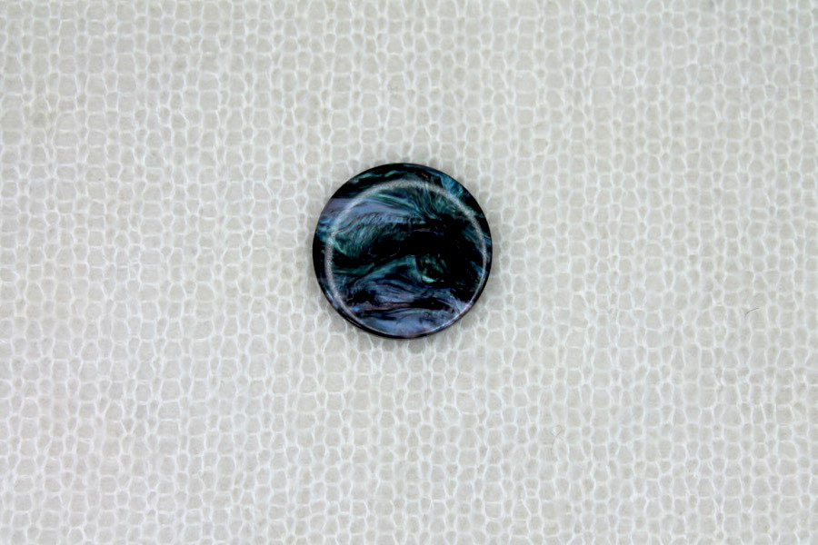 Round Nylon "Abalone Shell" Button - 3cm, image 2 of 3