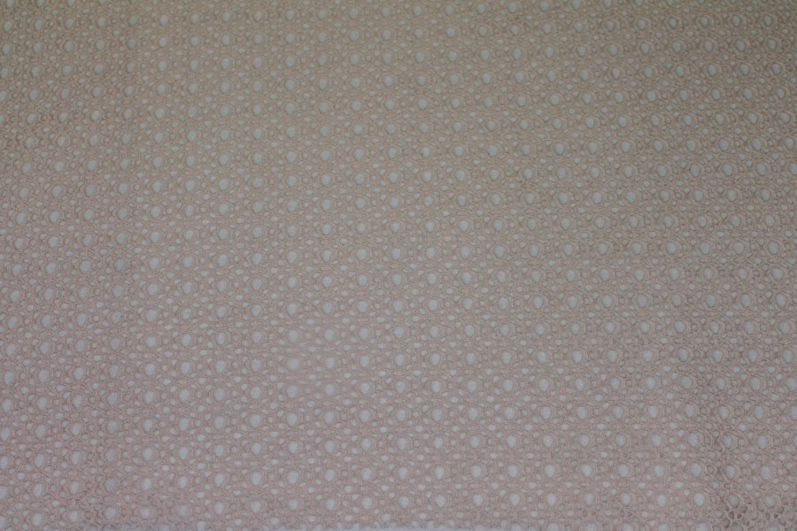 Corded Mesh Fabric - Pale Pink - 0.25m Piece, image 5 of 7