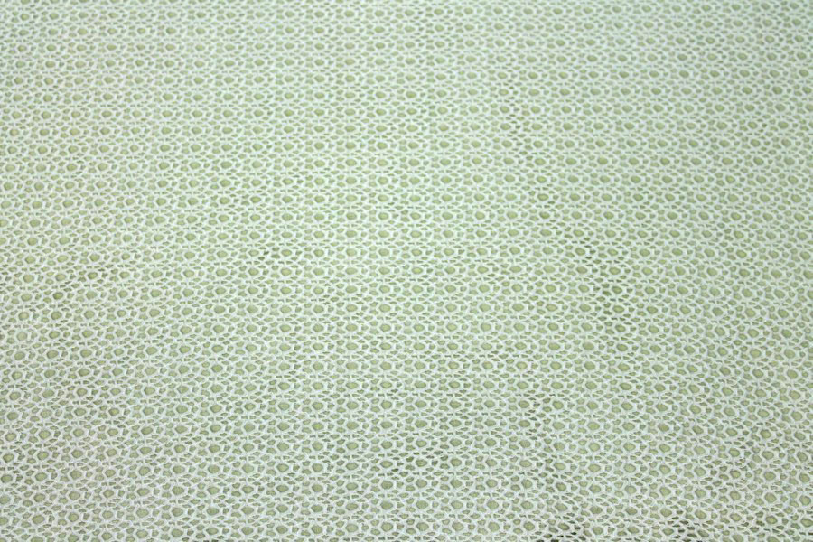 Corded Mesh Fabric - Ivory, image 2 of 7