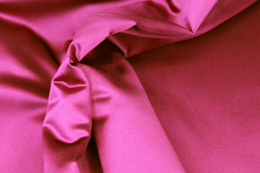 Silk Duchess Satin - Berry / Magenta fabric
