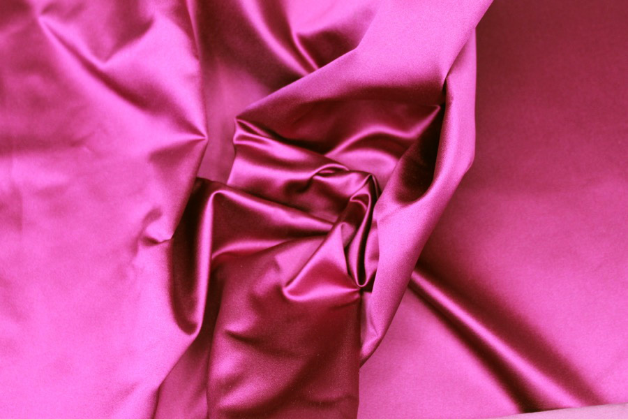 Silk Duchess Satin - Berry / Magenta fabric, image 3 of 4