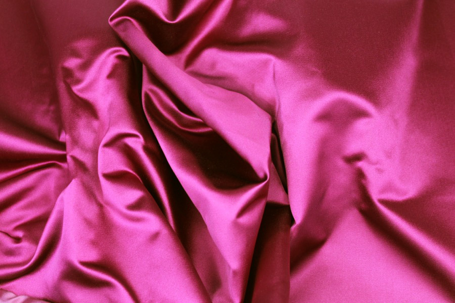 Silk Duchess Satin - Berry / Magenta fabric, image 4 of 4