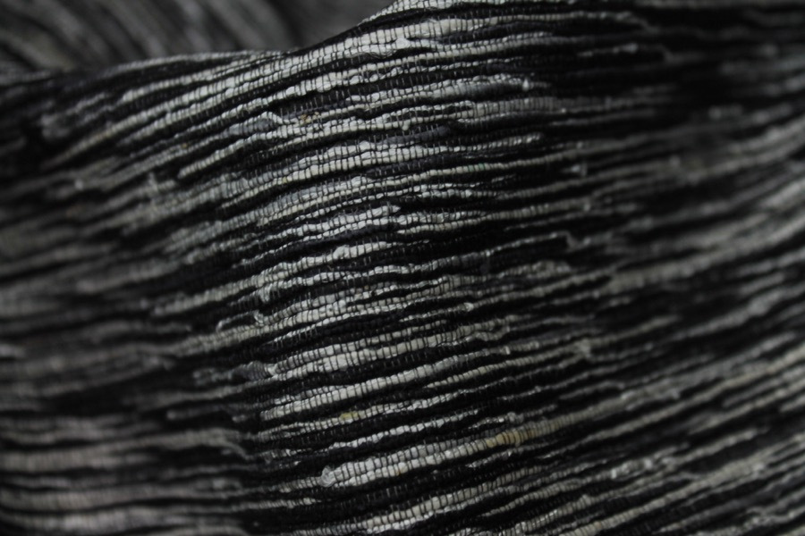 Chunky Silk Matka - Black and White fabric, image 2 of 6
