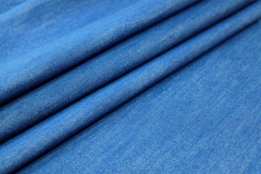 European Denim - Crisp Bright Blue fabric, image 3 of 6