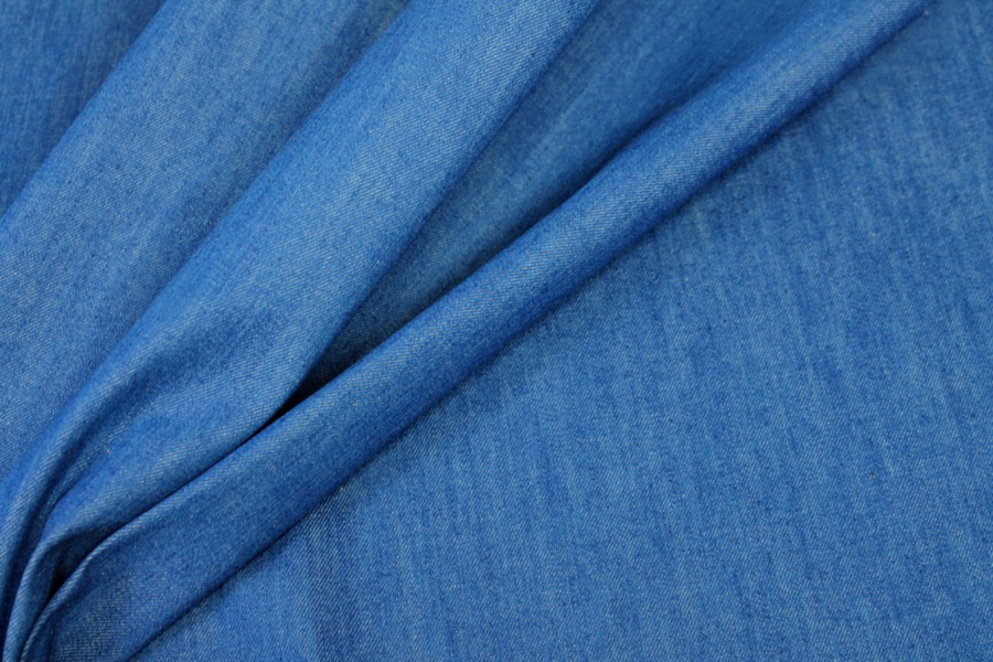 European Denim - Crisp Bright Blue fabric, image 6 of 6