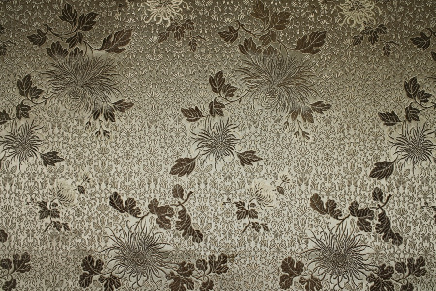 Chinese Brocade - Gold Chrysanthemums fabric, image 3 of 8