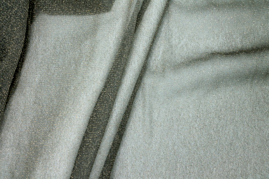Grey Gold Glittery Tulle fabric, image 4 of 7