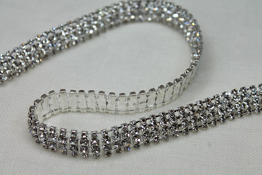 Set Diamante Trim in Silver, image 4 of 5