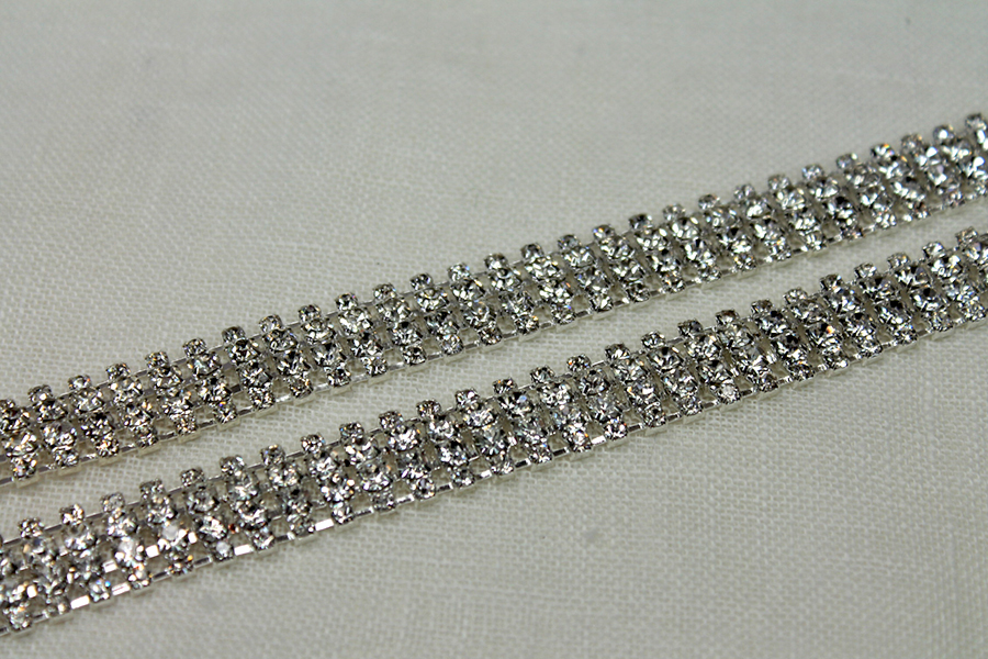 Set Diamante Trim in Silver, image 5 of 5