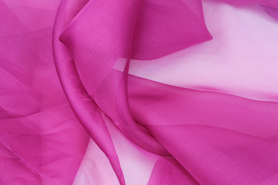 Silk Organza - Magenta - 140cm wide fabric, image 4 of 4