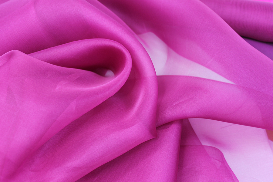Silk Organza - Magenta - 140cm wide fabric