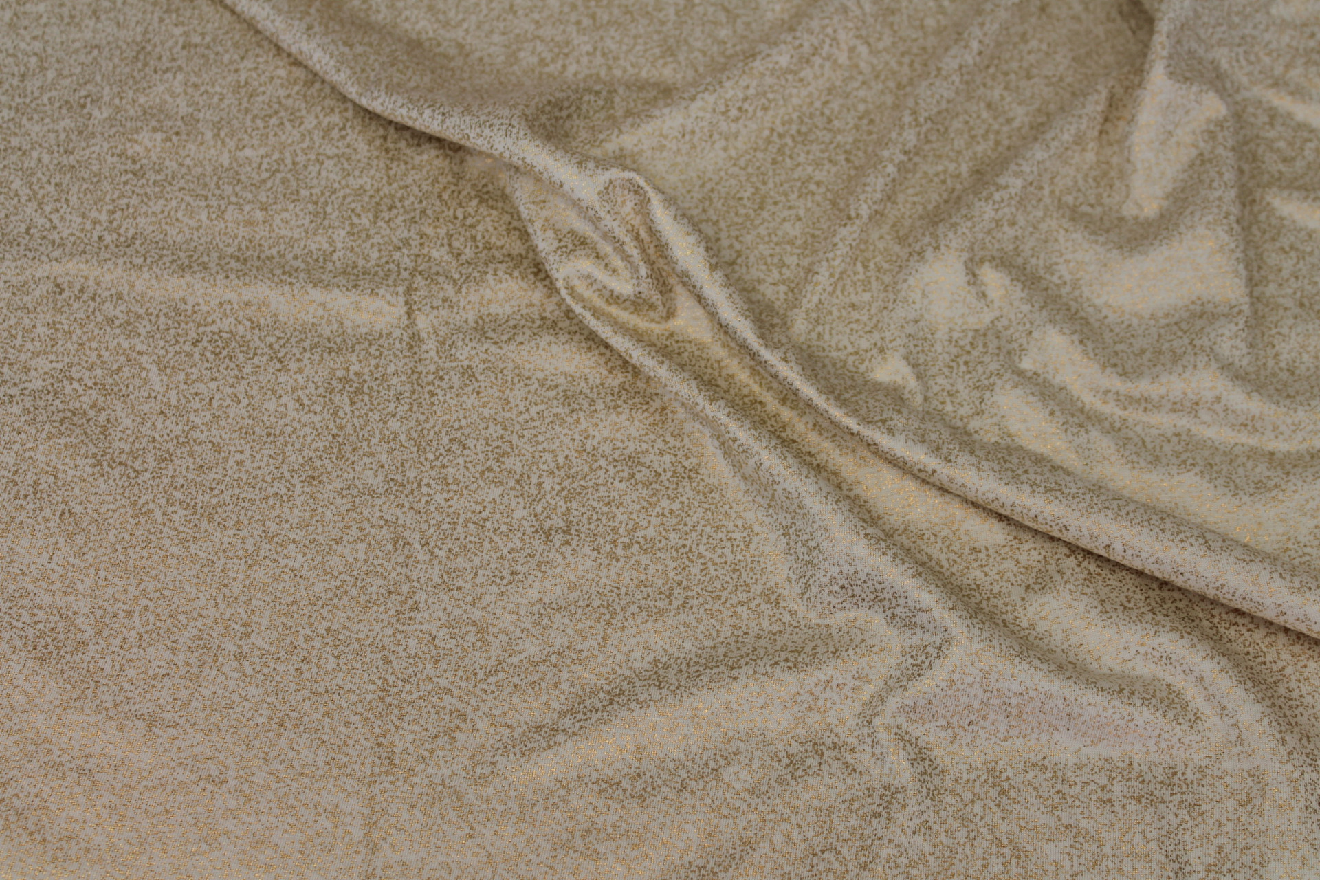 Cotton Jersey - Ecru with Gold Splatter fabric, image 2 of 6