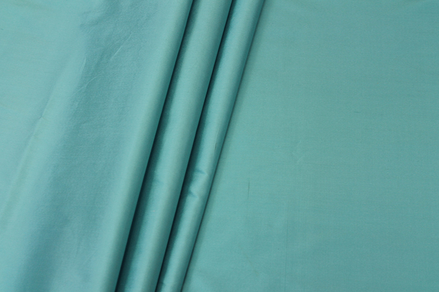 Silk Dupion - Aqua fabric, image 2 of 6