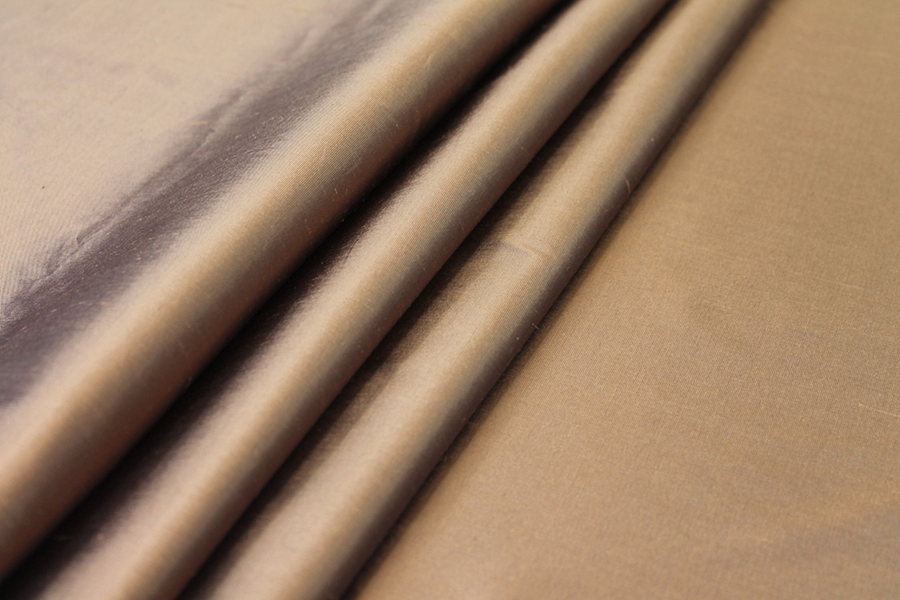 Silk Dupion - Faun fabric