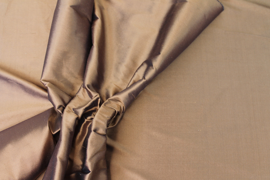 Silk Dupion - Faun fabric, image 4 of 6