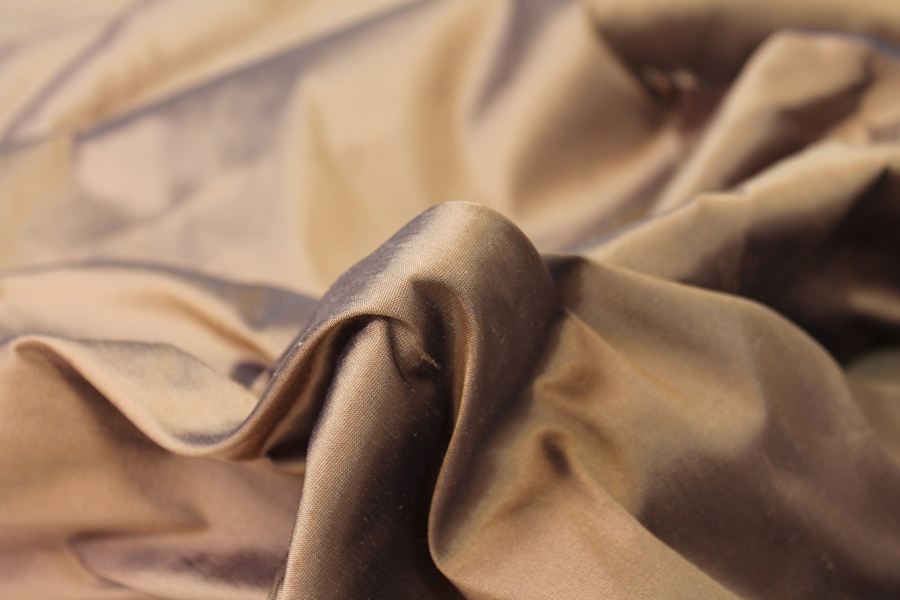 Silk Dupion - Faun fabric, image 5 of 6