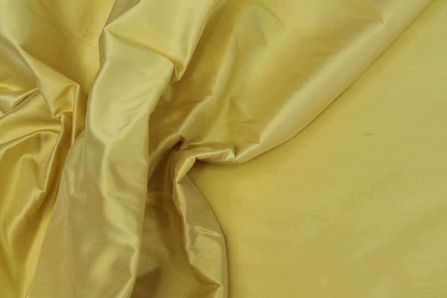 Silk Dupion - Soft Yellow fabric, image 3 of 5