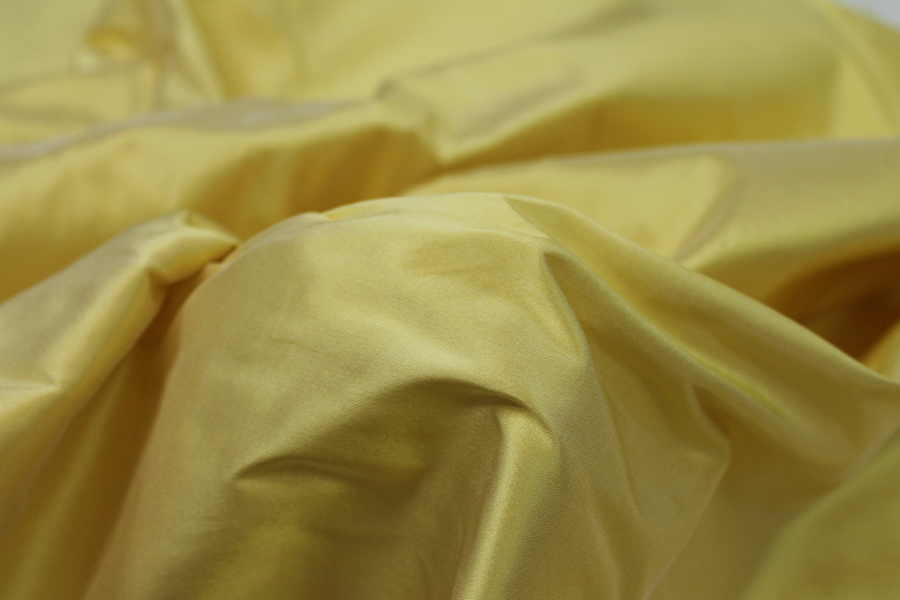 Silk Dupion - Soft Yellow fabric, image 2 of 5