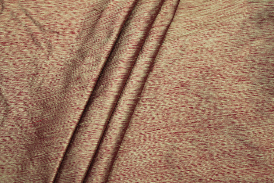 Three Tone Marl Silk Dupion - Red Gold fabric, image 2 of 6