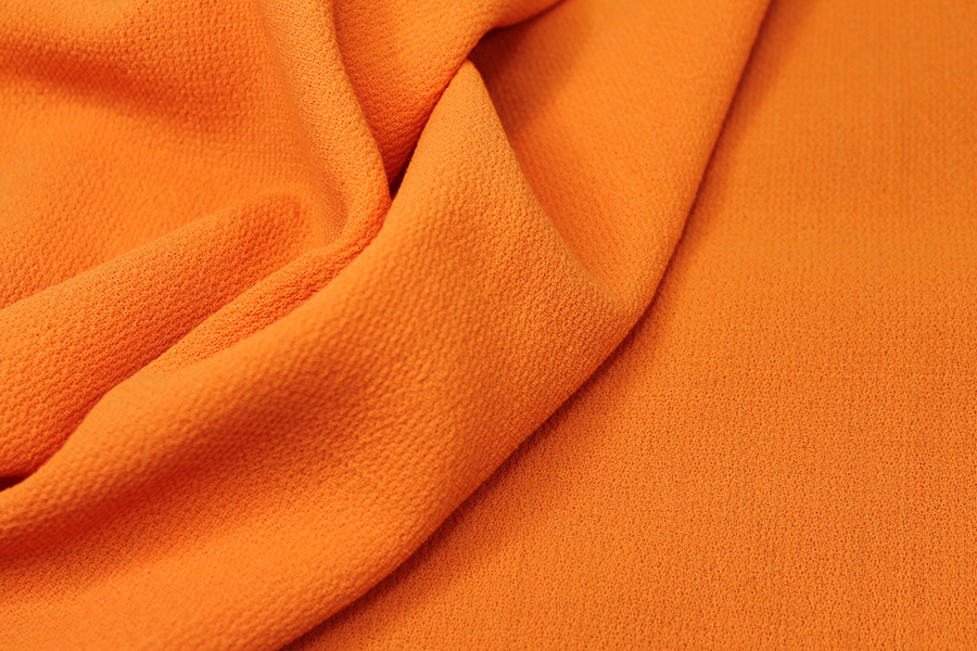 Double Wool Crepe - Neon Orange - 0.3-0.35m Piece fabric, image 3 of 5