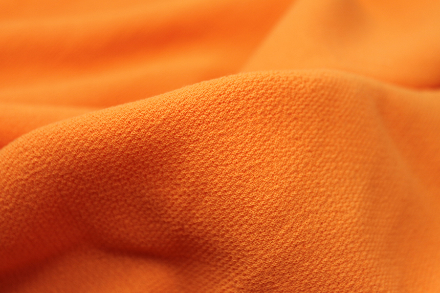 Double Wool Crepe - Neon Orange - 0.3-0.35m Piece fabric, image 2 of 5