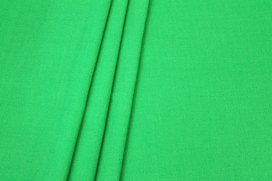 Double Wool Crepe - Bright Green fabric, image 2 of 6