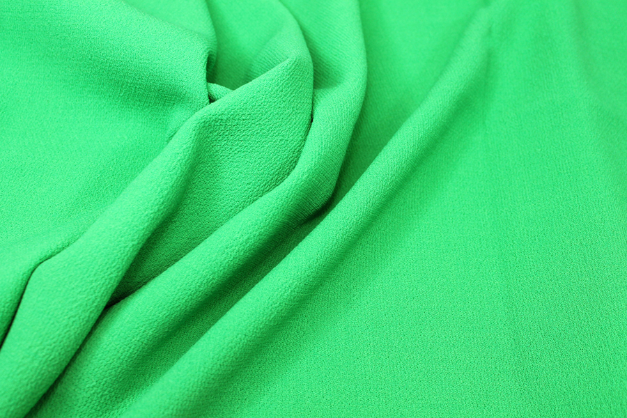 Double Wool Crepe - Bright Green fabric, image 5 of 6