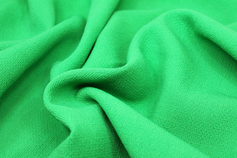 Double Wool Crepe - Bright Green fabric, image 6 of 6