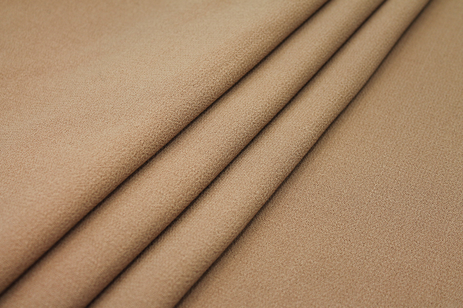 Double Wool Crepe - Camel fabric