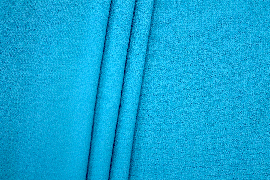 Double Wool Crepe - Turquoise fabric, image 3 of 5