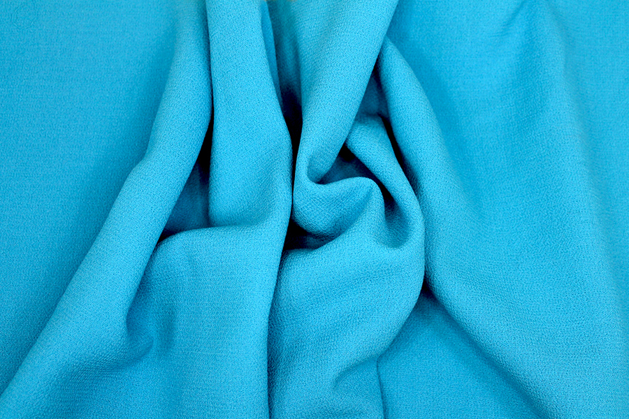 Double Wool Crepe - Turquoise fabric, image 2 of 5