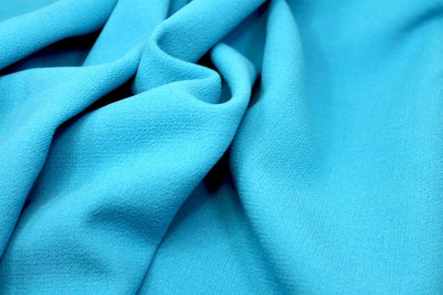 Double Wool Crepe - Turquoise fabric, image 5 of 5
