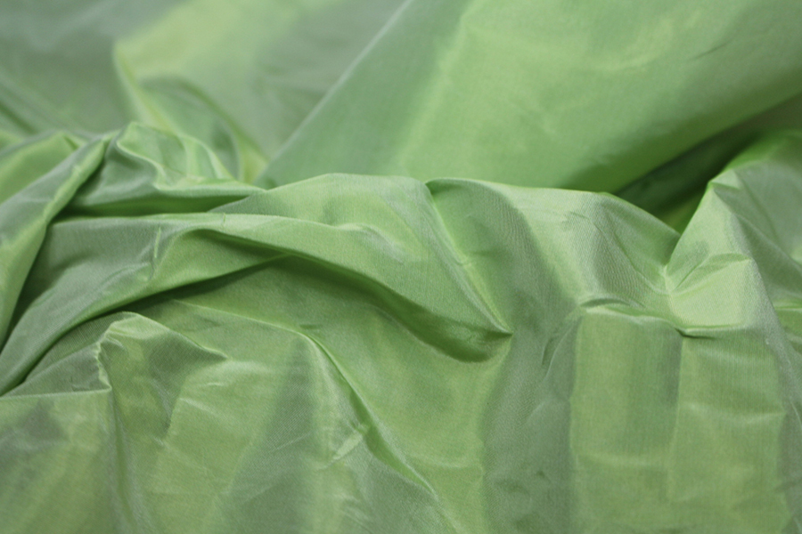 Crinkle Silk Taffeta - Bright Green fabric, image 4 of 7