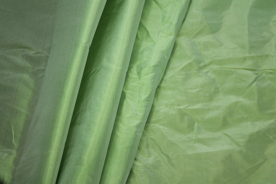 Crinkle Silk Taffeta - Bright Green fabric, image 6 of 7