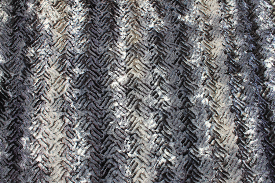 Faux Astrakhan - Grey Black fabric, image 5 of 8