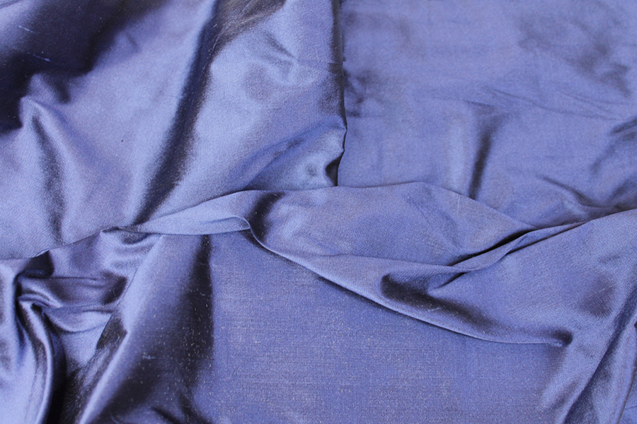 Silk Dupion - Purple shot Black fabric, image 2 of 4