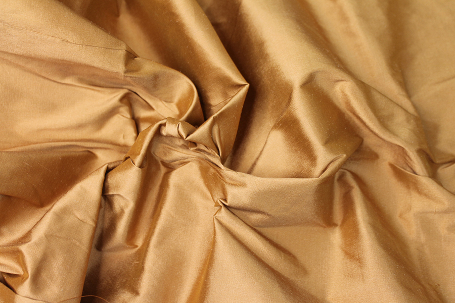 Silk Dupion - Burnt Sienna fabric, image 2 of 6