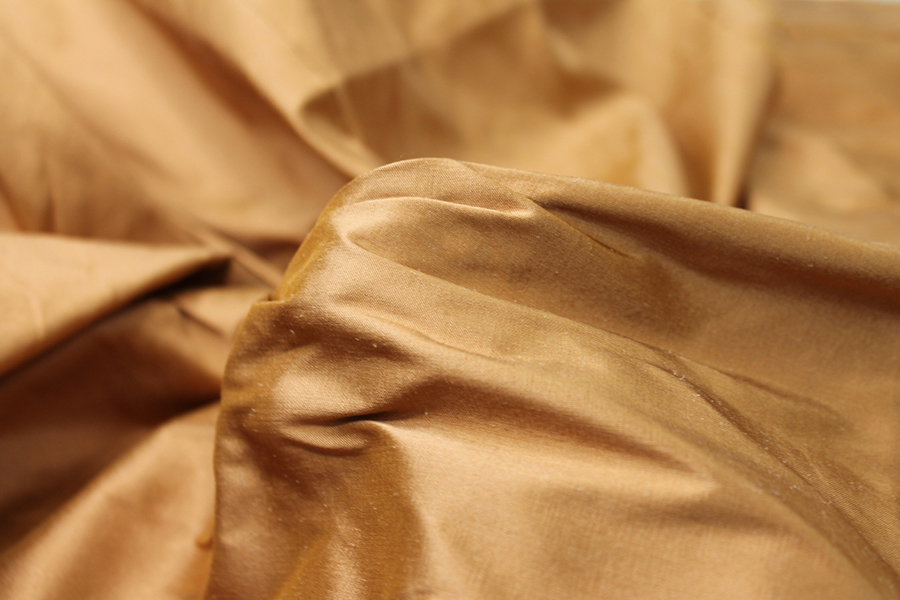 Silk Dupion - Burnt Sienna fabric, image 4 of 6