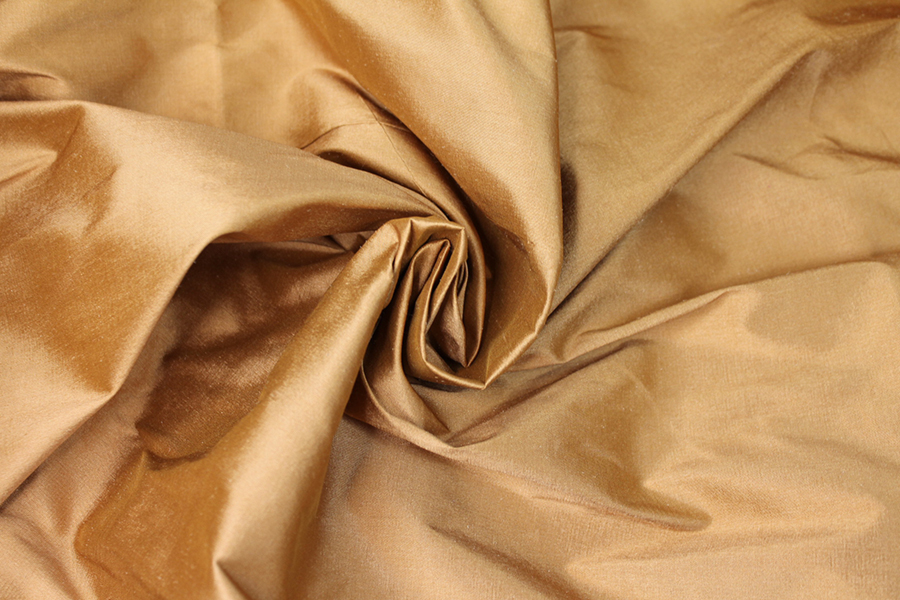 Silk Dupion - Burnt Sienna fabric, image 3 of 6