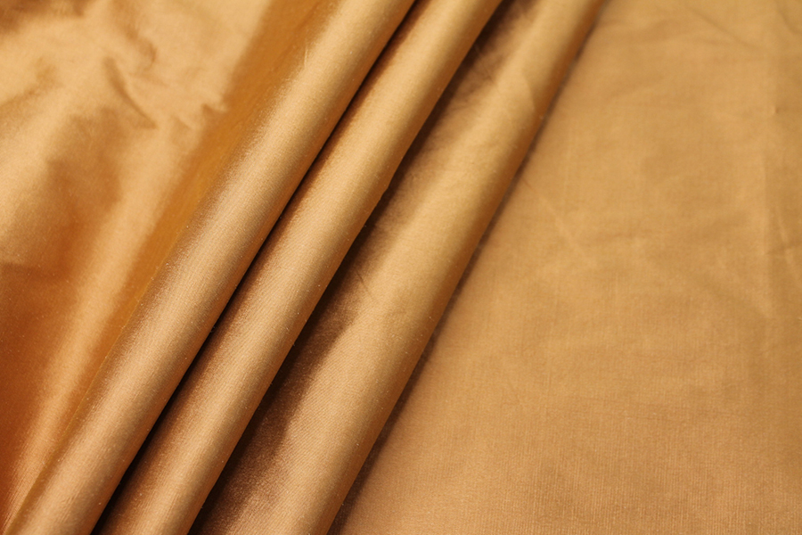 Silk Dupion - Burnt Sienna fabric, image 5 of 6