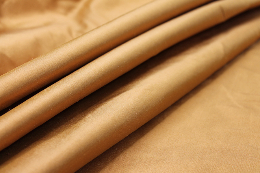 Silk Dupion - Burnt Sienna fabric