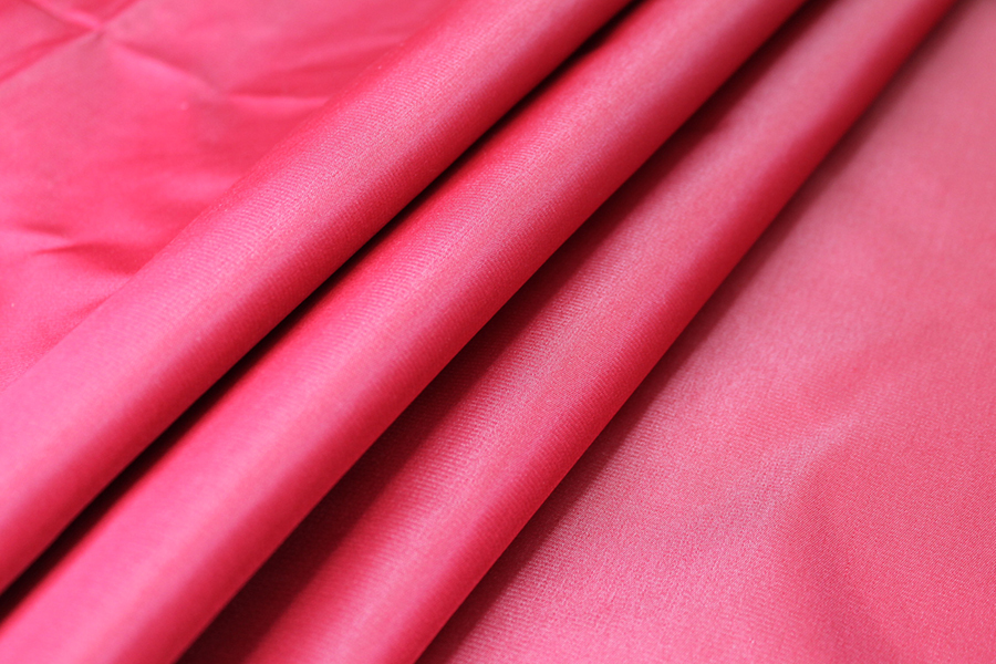 Two Tone Silk Duchesse Satin - Red/Grey fabric, image 3 of 5