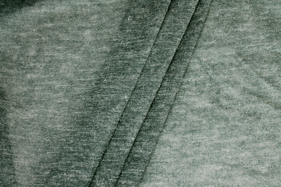 Wool & Acrylic Knit Jersey - Green fabric, image 4 of 8