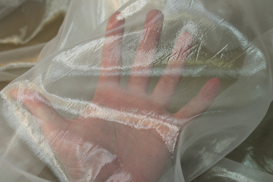 Polyamide Organza - Ivory fabric, image 5 of 6