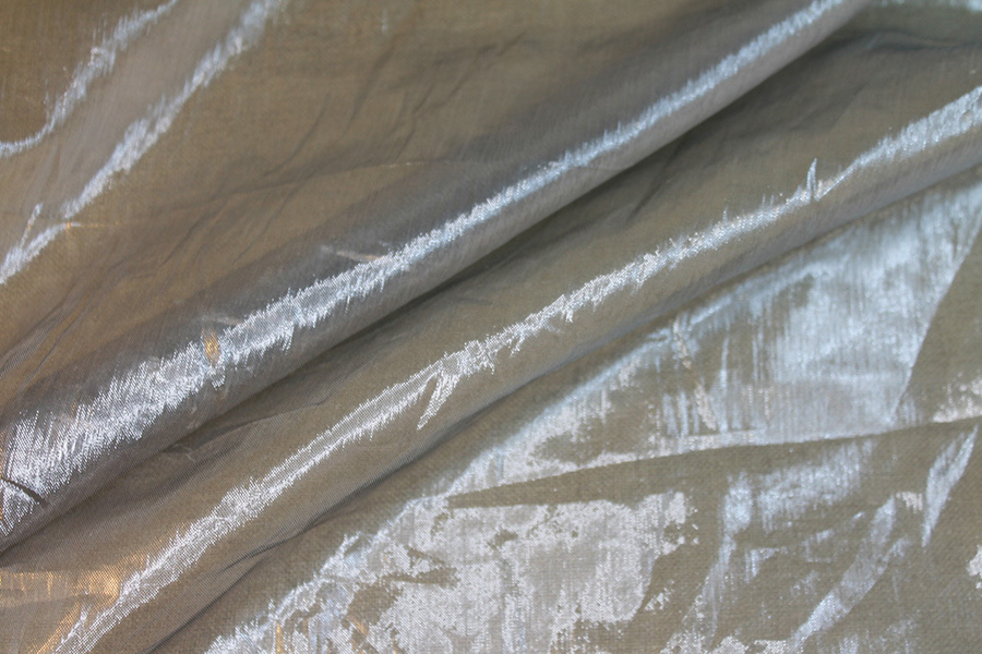 Poly Lurex Organza - Grey fabric, image 3 of 6