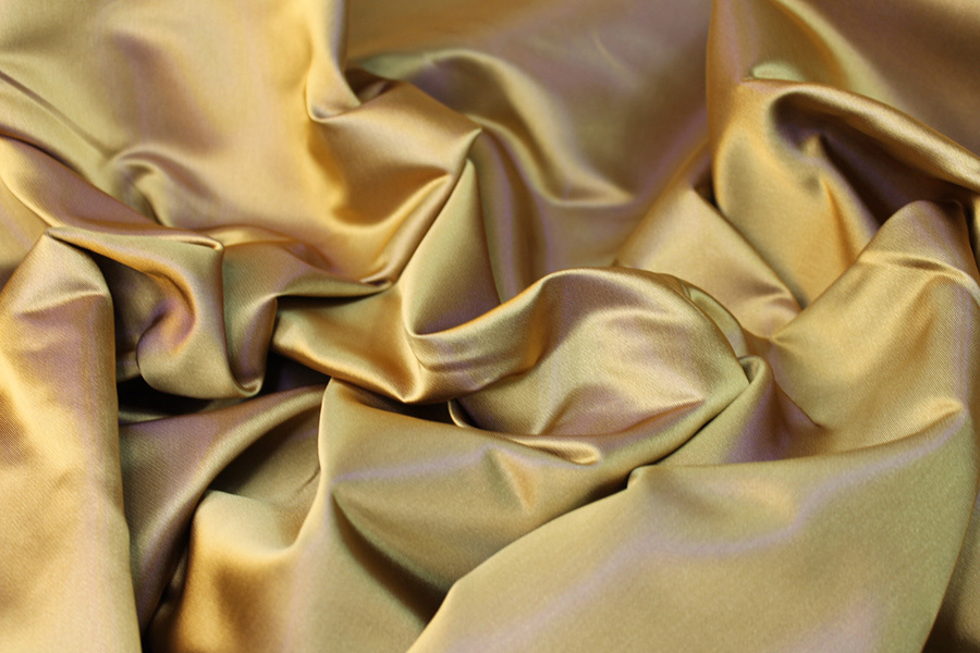 Two Tone Acetate Duchesse Satin - Gold shot Purple fabric, image 3 of 8