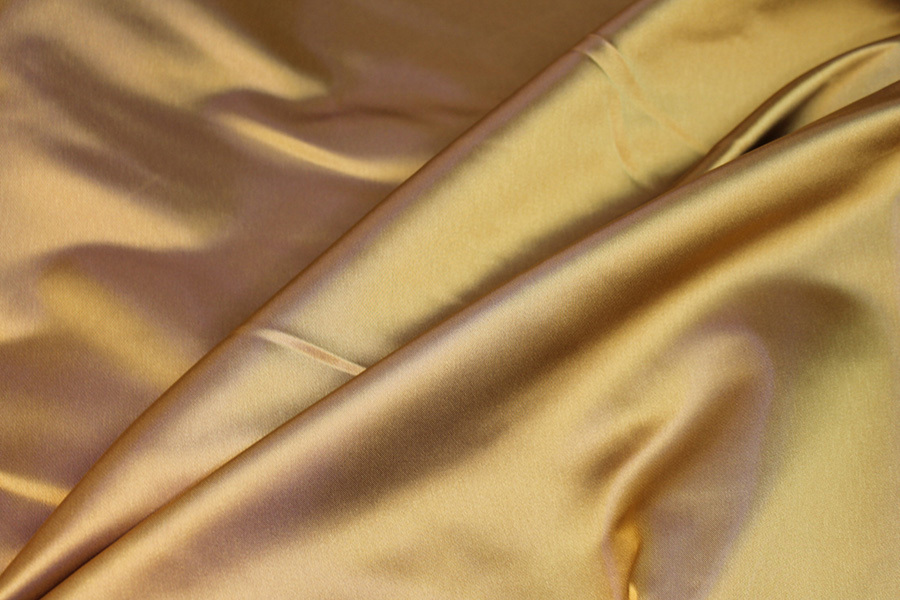 Two Tone Acetate Duchesse Satin - Gold shot Purple fabric, image 2 of 8