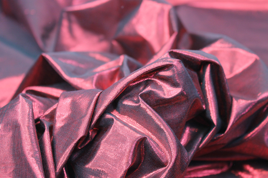 Metallic Dupion - Red/Black fabric, image 5 of 6